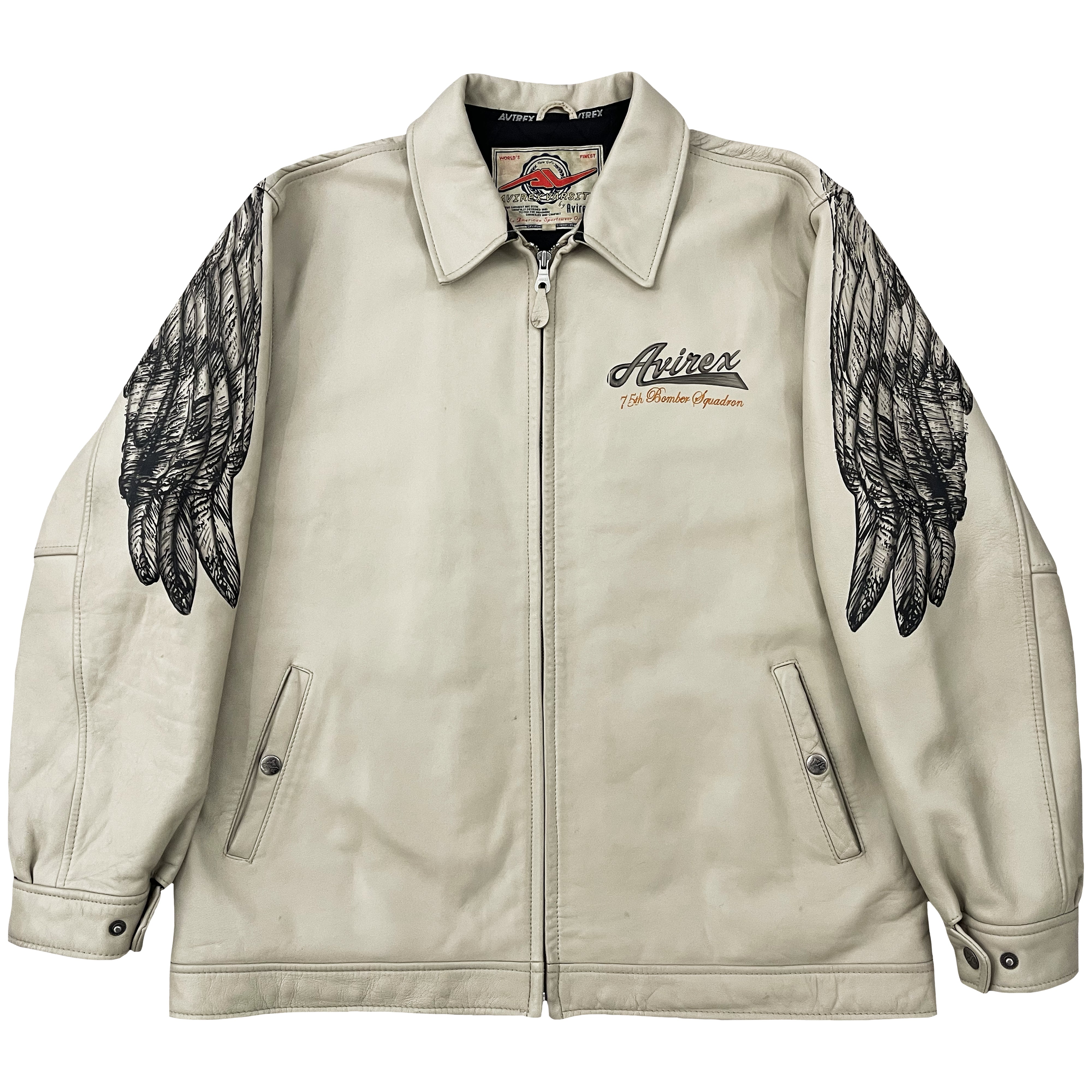 Vintage Avirex Leather Varsity Jacket