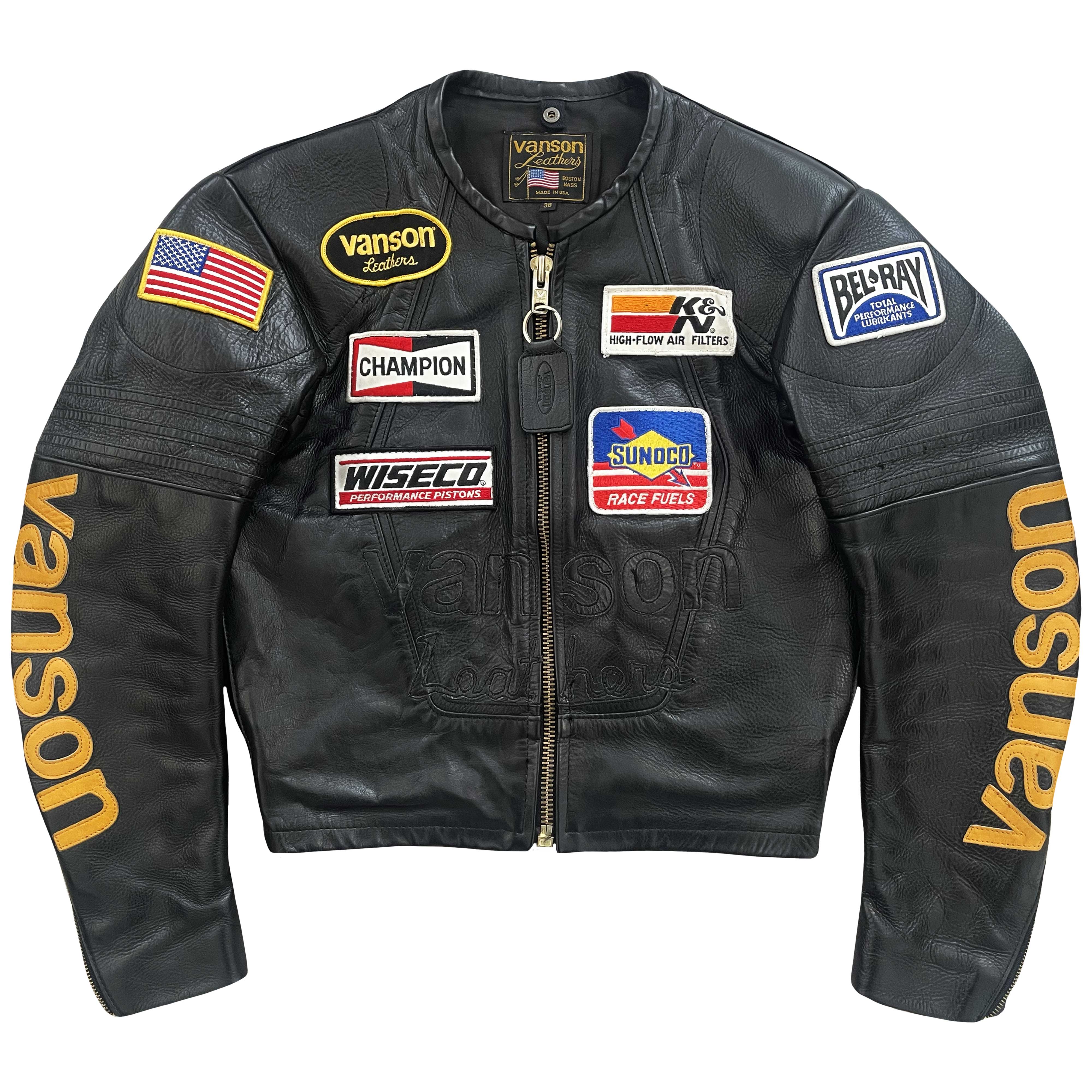 Vanson Leathers 'One Star' Motorcycle Racer Jacket - S – The Holy Grail