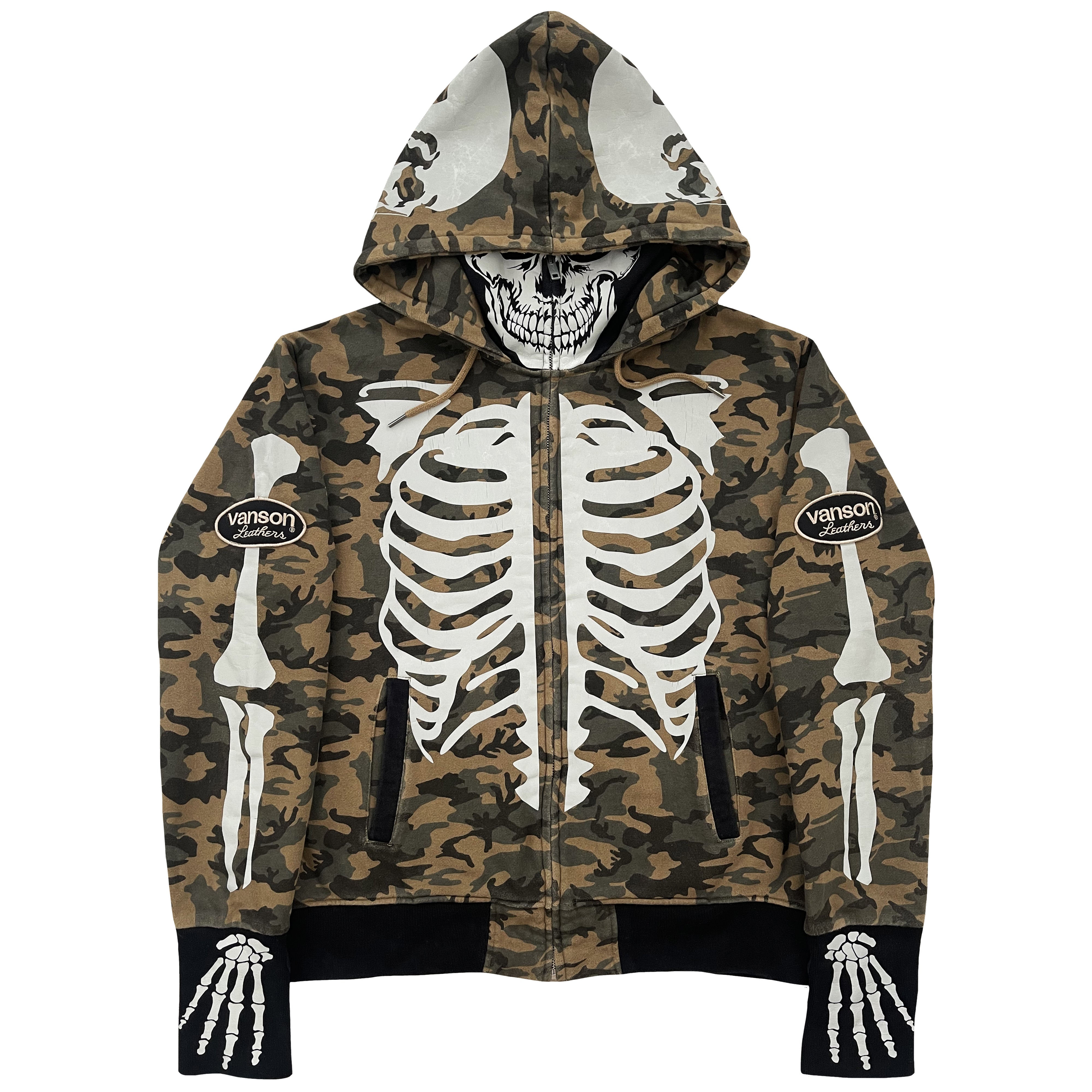 Vanson Leathers Skeleton Hoodie – The Holy Grail