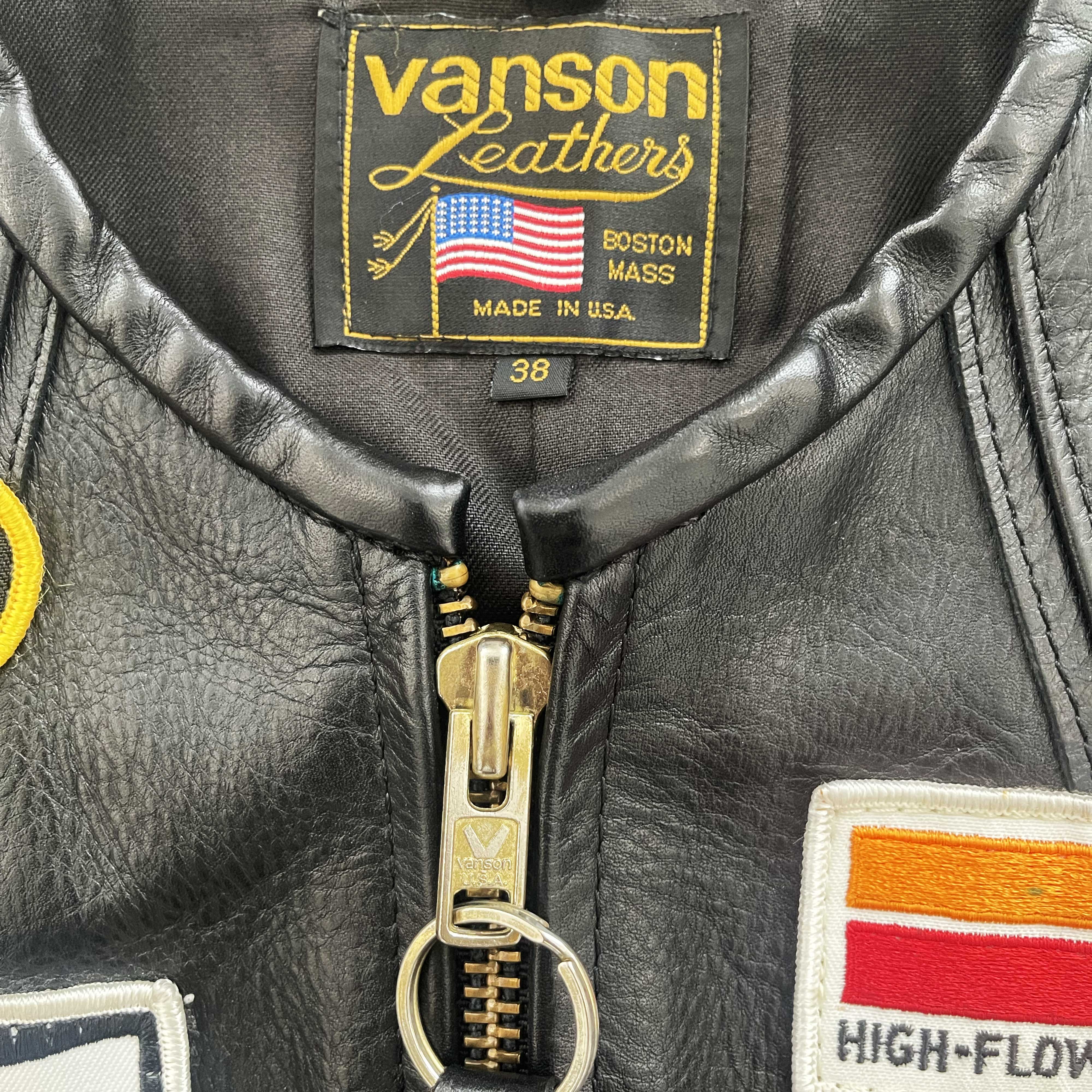 Vanson Leathers 'One Star' Motorcycle Racer Jacket - S – The Holy Grail