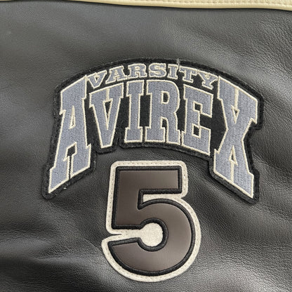 Avirex Wildbears Leather Varsity Jacket - XL