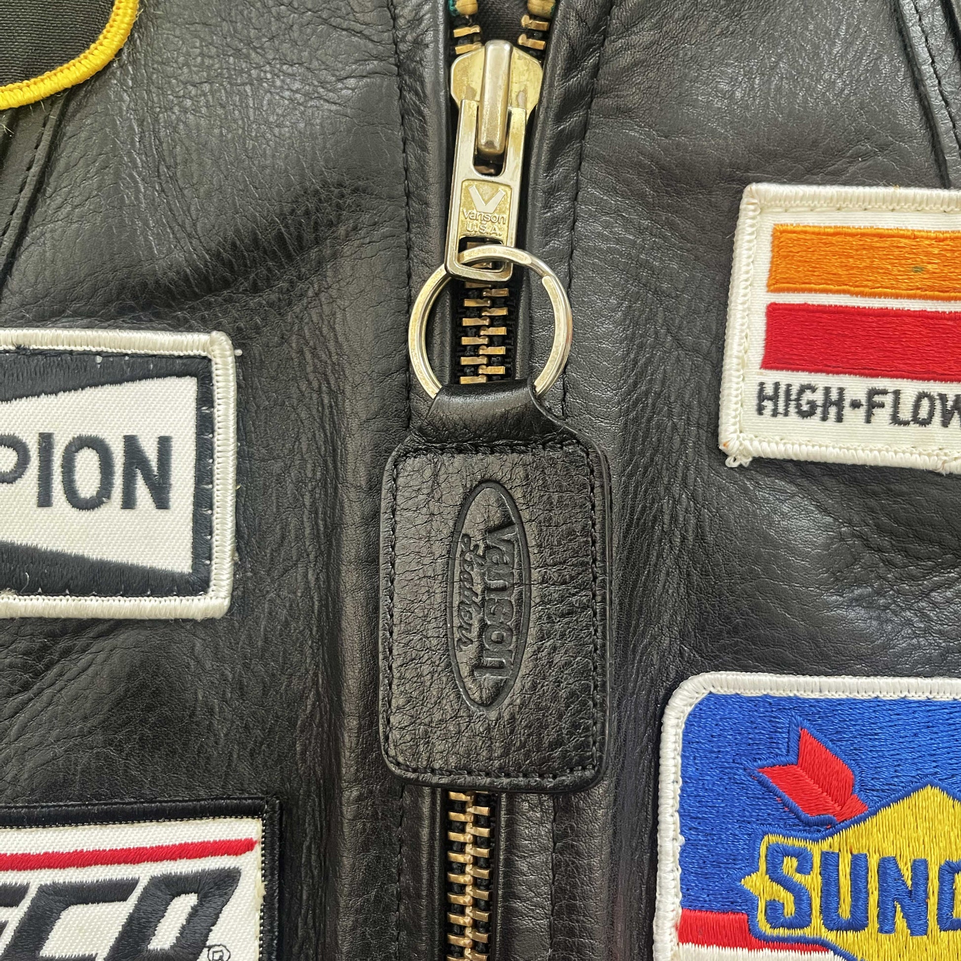 Vanson Leathers 'One Star' Motorcycle Racer Jacket