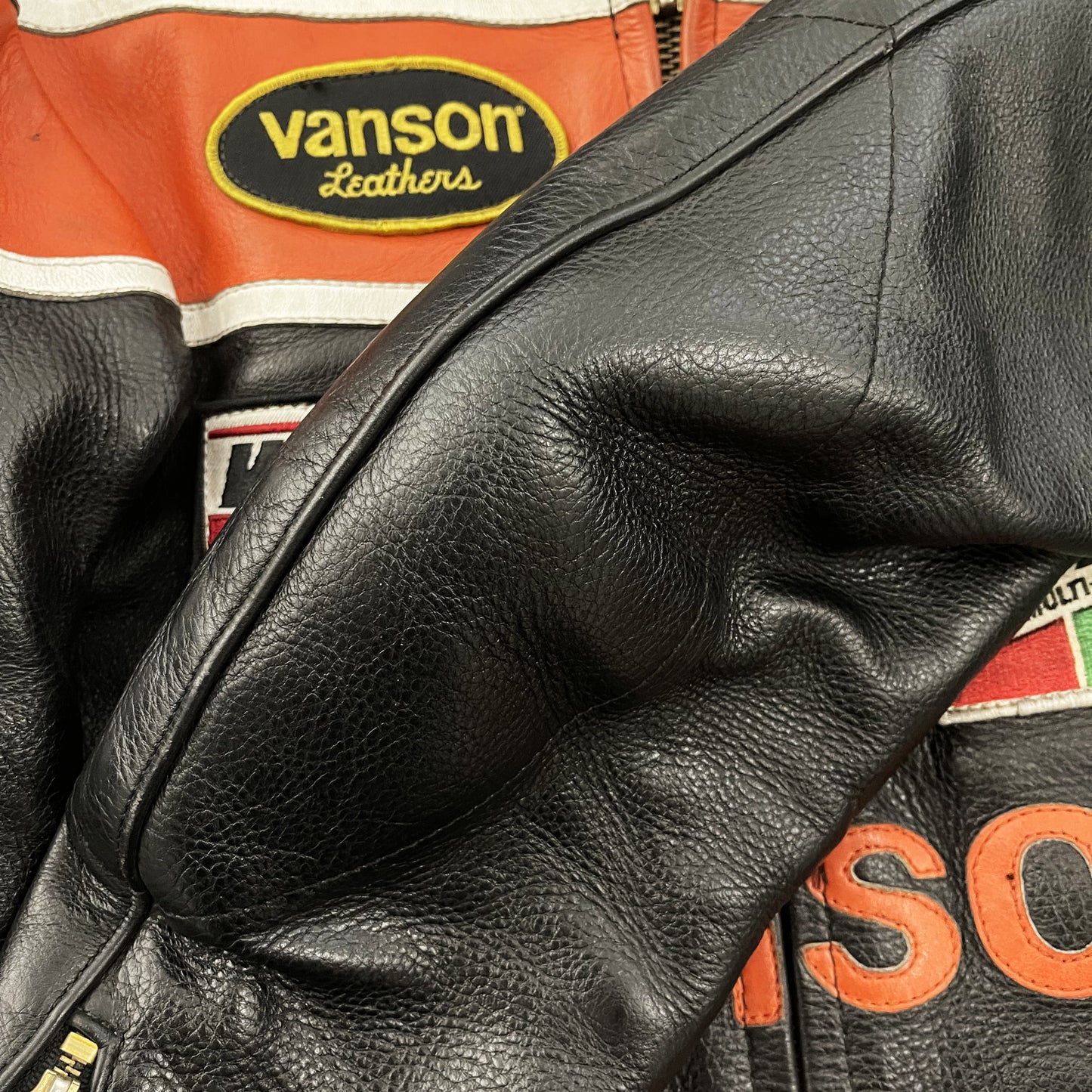 Vanson Leathers Motorcycle Racer Jacket - S