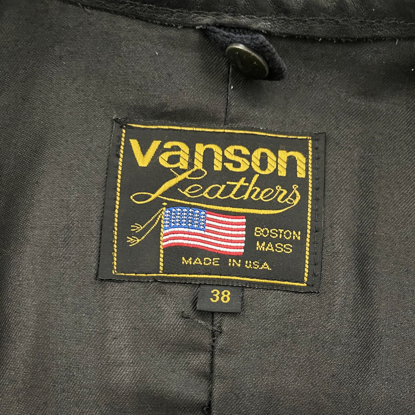 Vanson Leathers Motorcycle Racer Jacket - S