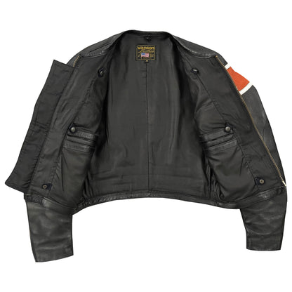 Vanson Leathers Motorcycle Racer Jacket - S