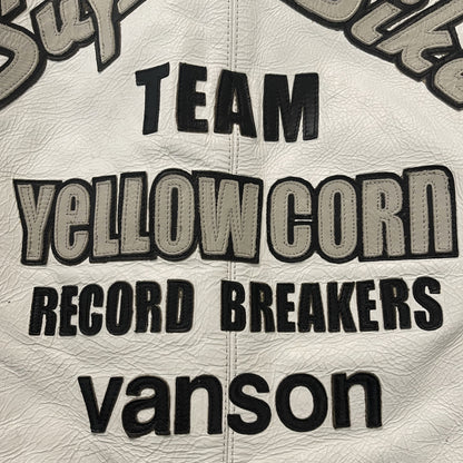 Vanson Leathers x Yellow Corn Motorcycle Racer Jacket - M