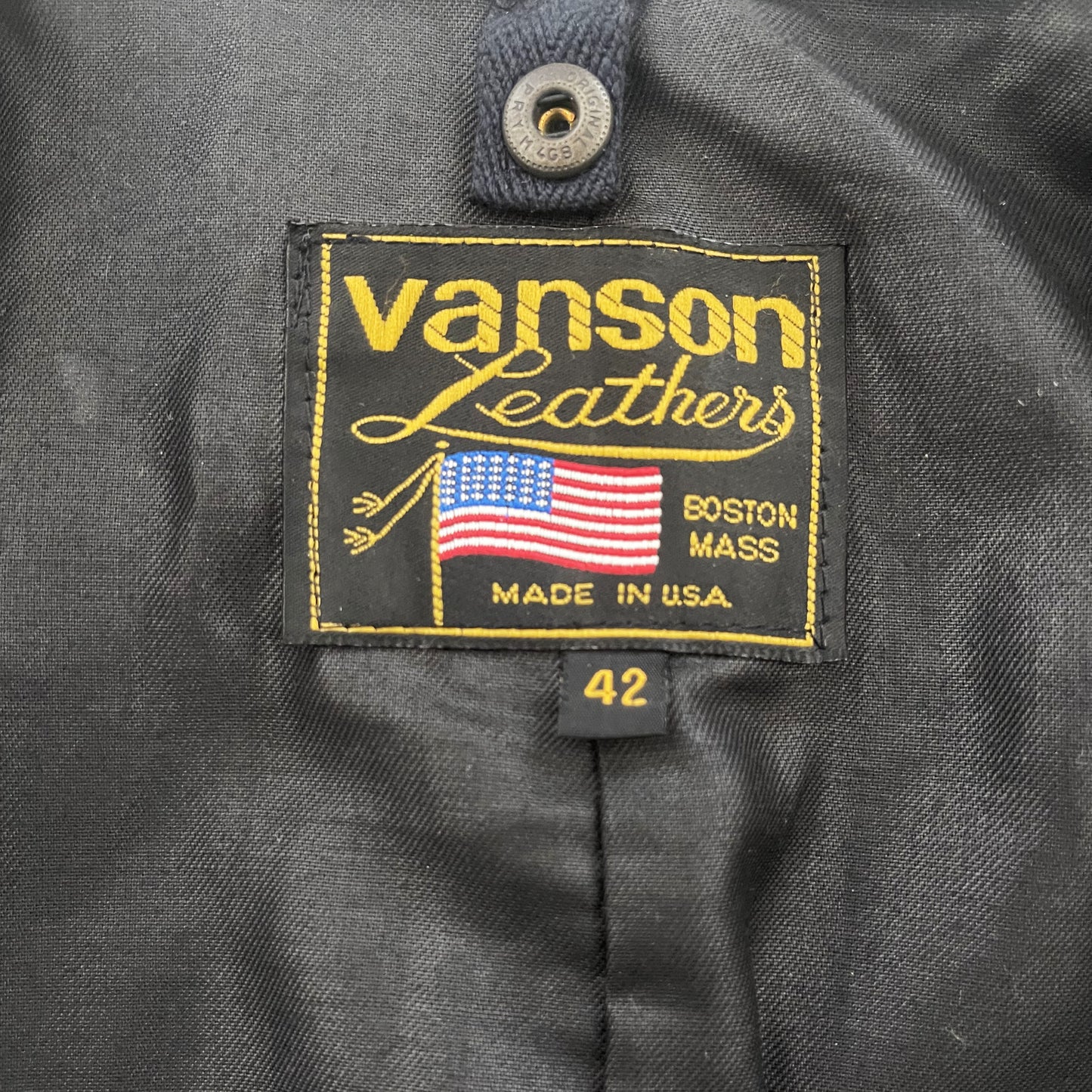 Vanson Leathers One Star Motorcycle Racer Jacket - L