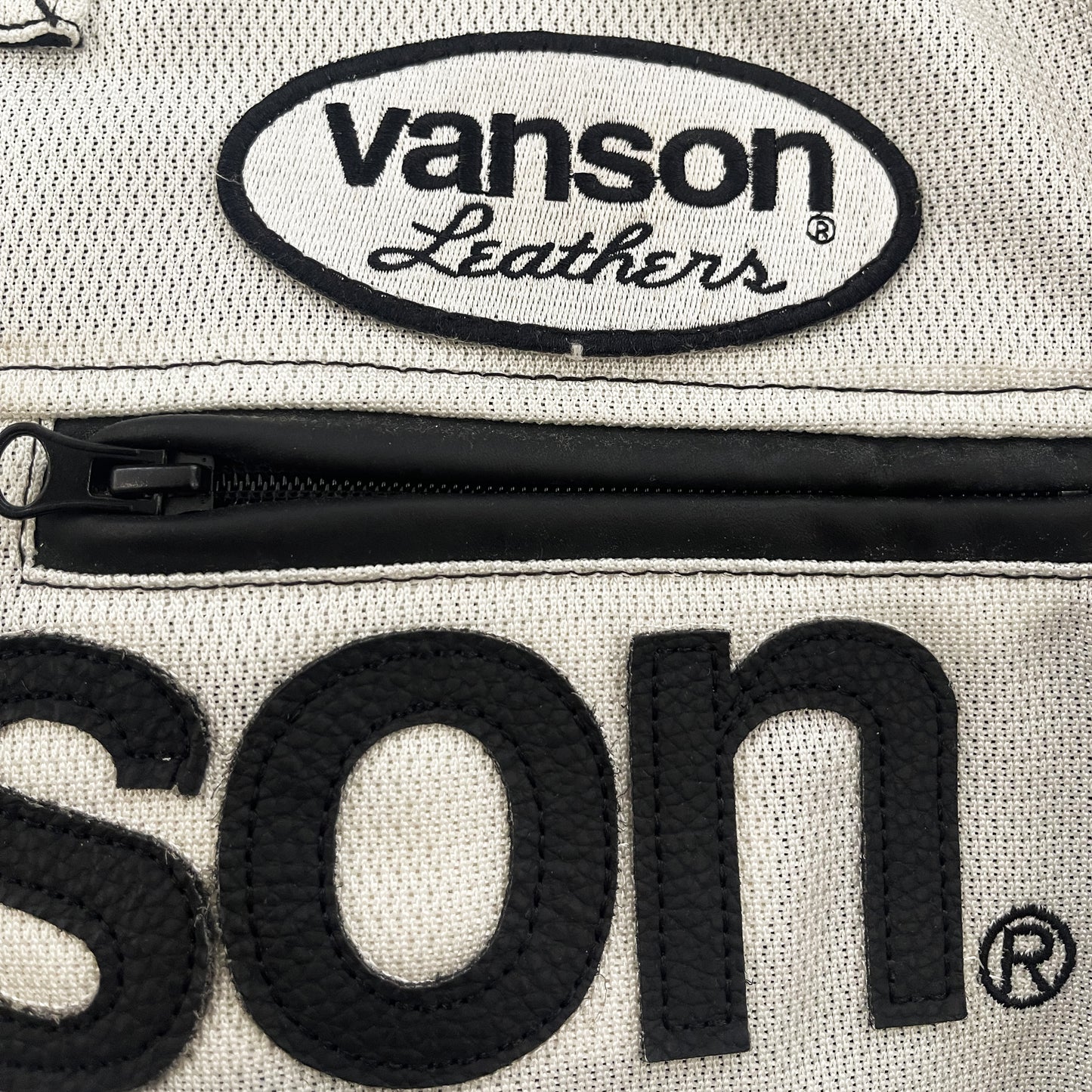 Vanson Leathers Motorcycle Mesh Racer Jacket - M