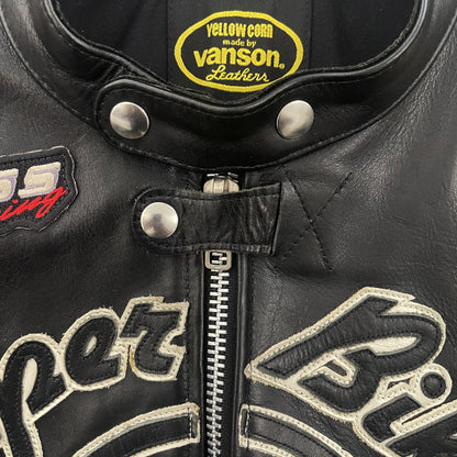 Vanson Leathers x Yellow Corn Motorcycle Racer Jacket - XL