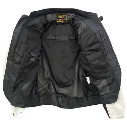 Vanson Leathers Motorcycle Mesh Racer Jacket - M