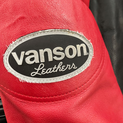 Vanson Leathers Kawasaki Bart Motorcycle Racing Jacket - L