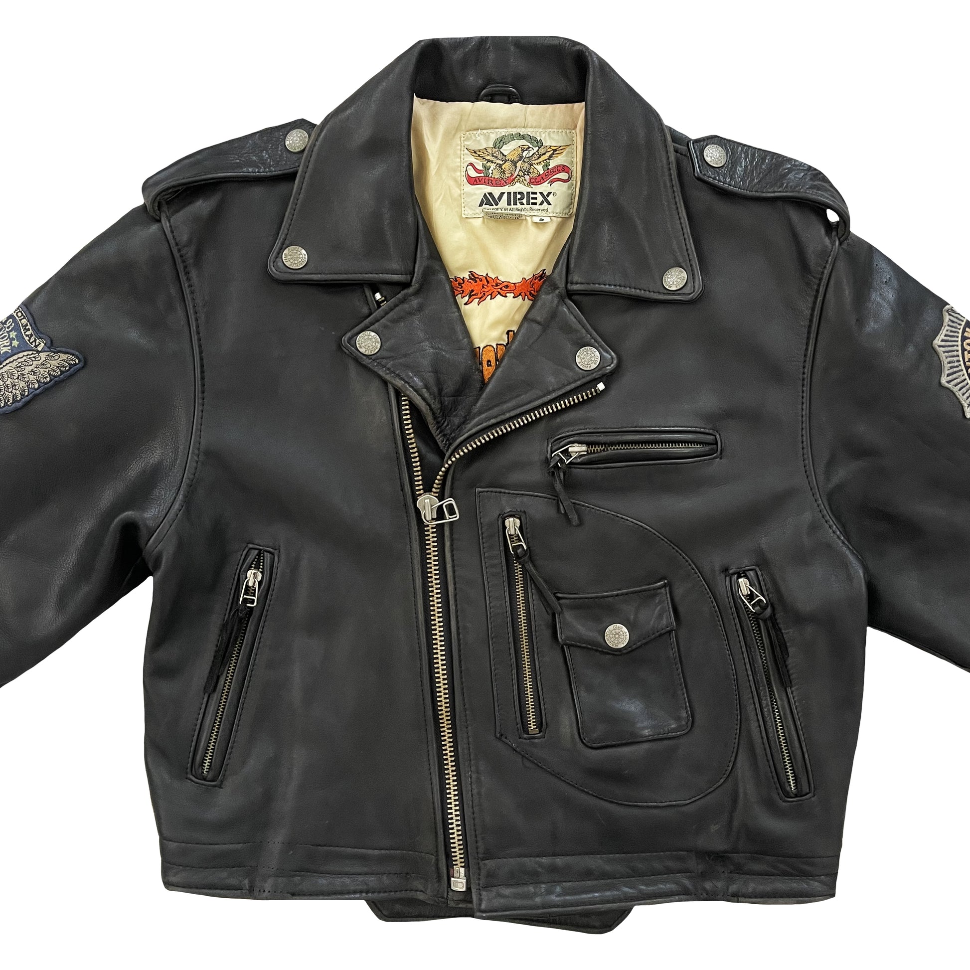 Avirex Leather Biker Jacket