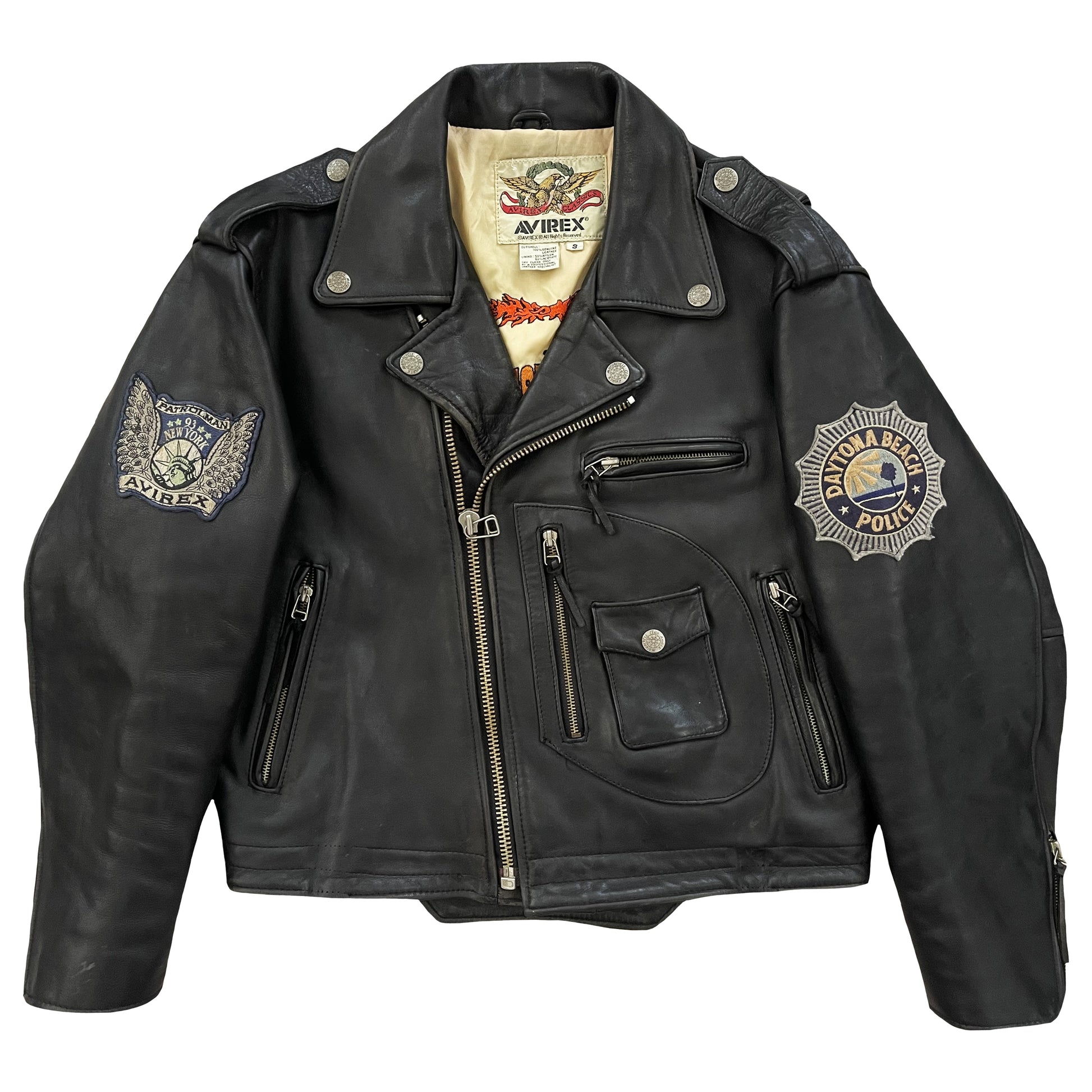 Avirex Leather Biker Jacket