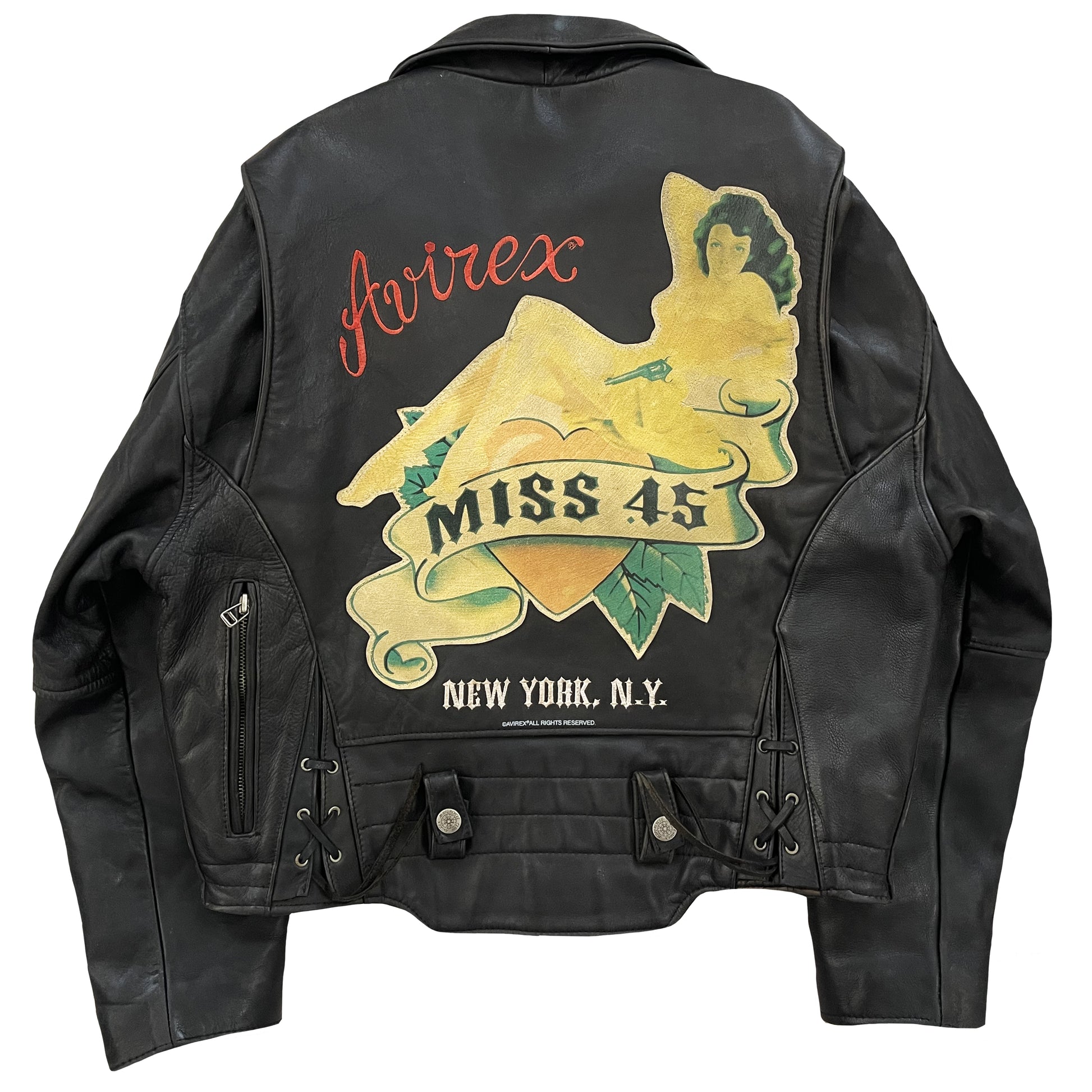 Avirex Leather Biker Jacket