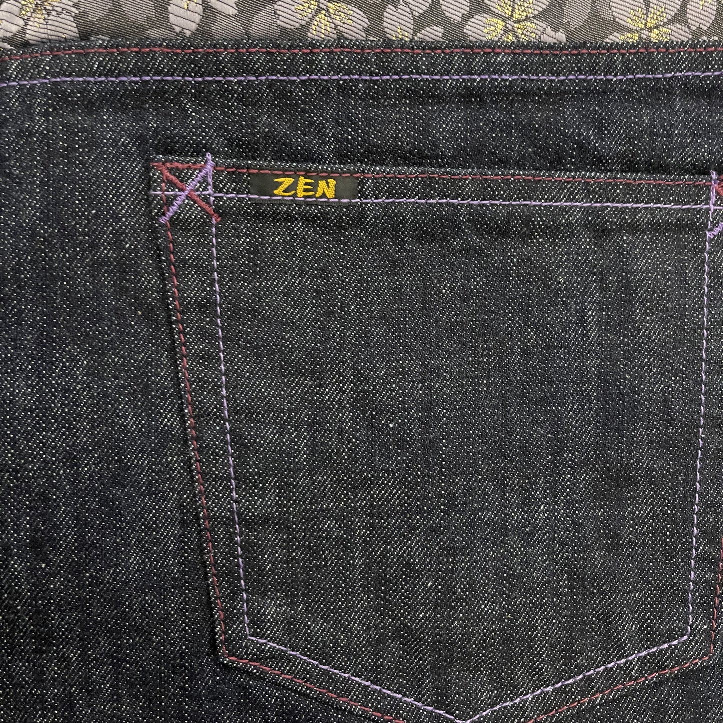 Zen Sakura Hand Painted Jeans - W34"