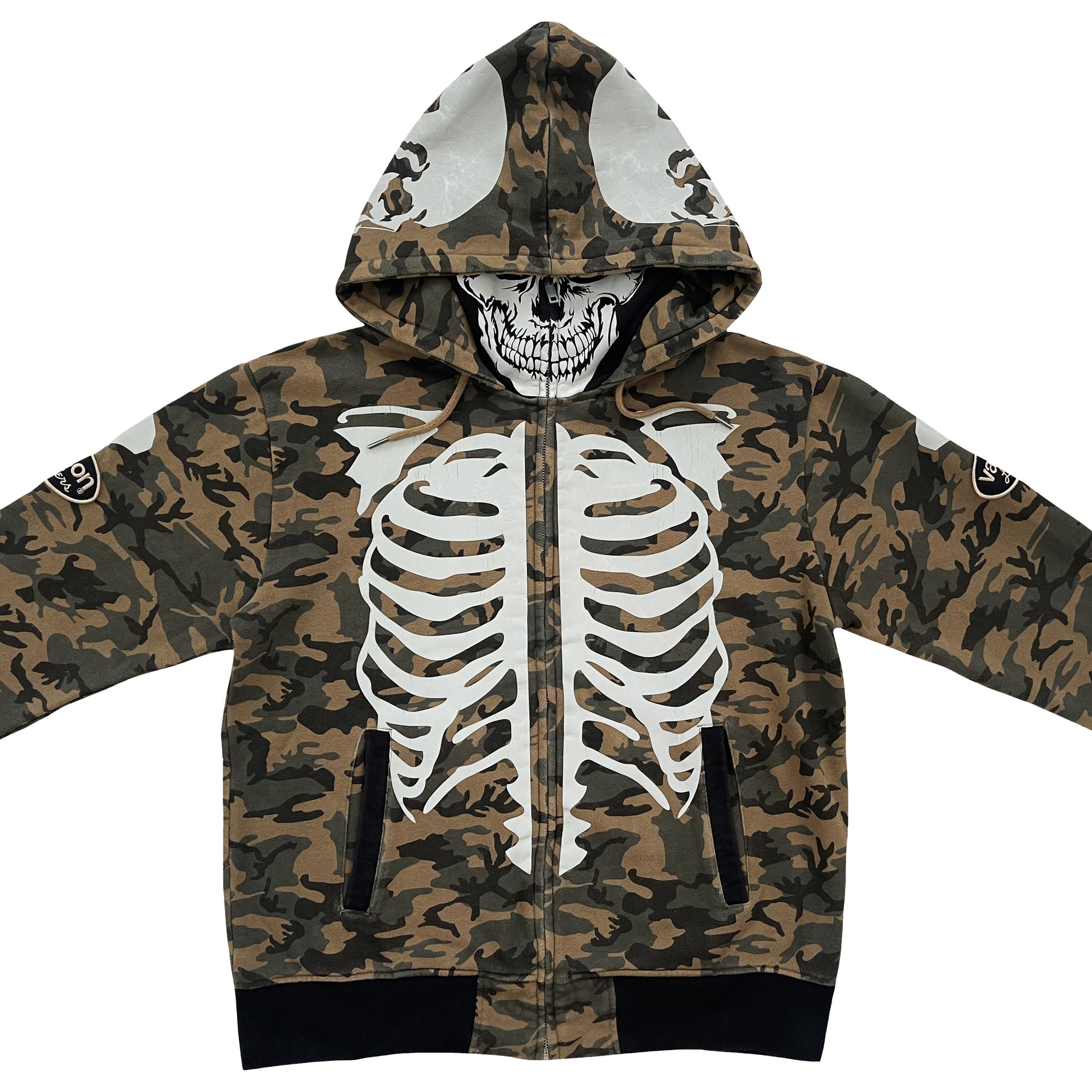 Vanson Leathers Skeleton Hoodie