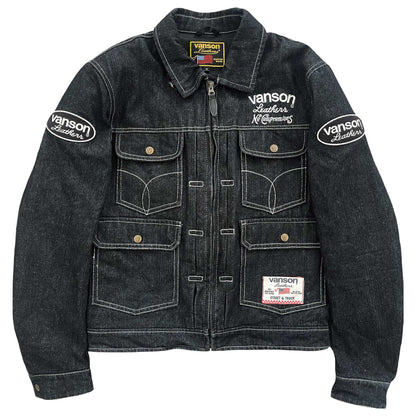 Vanson Leathers Denim Motorcycle Racer Jacket