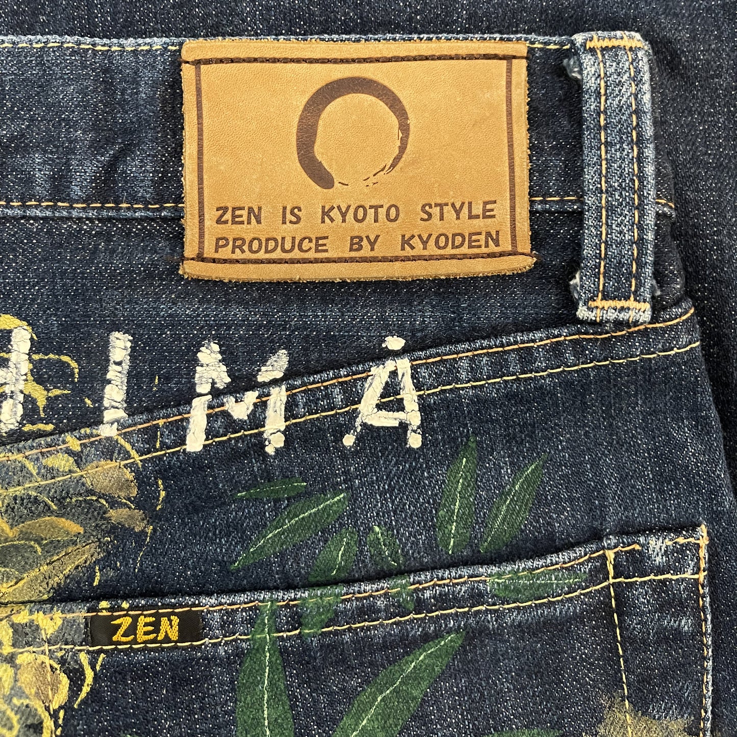 Zen Matsushima Hand Painted Jeans - W30"