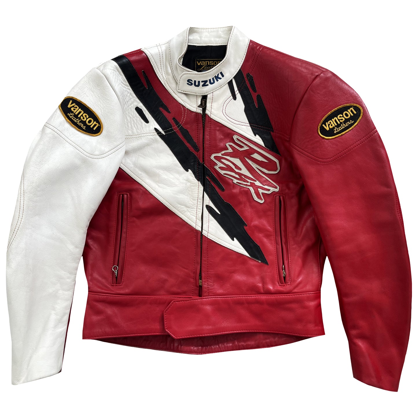 Vanson Leathers x Suzuki Motorcycle Racer Jacket - M