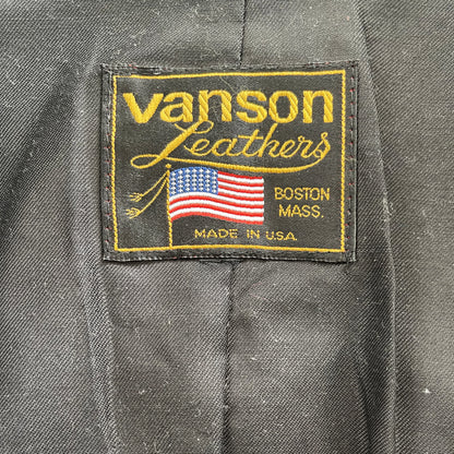 Vanson Leathers x Suzuki Motorcycle Racer Jacket - M