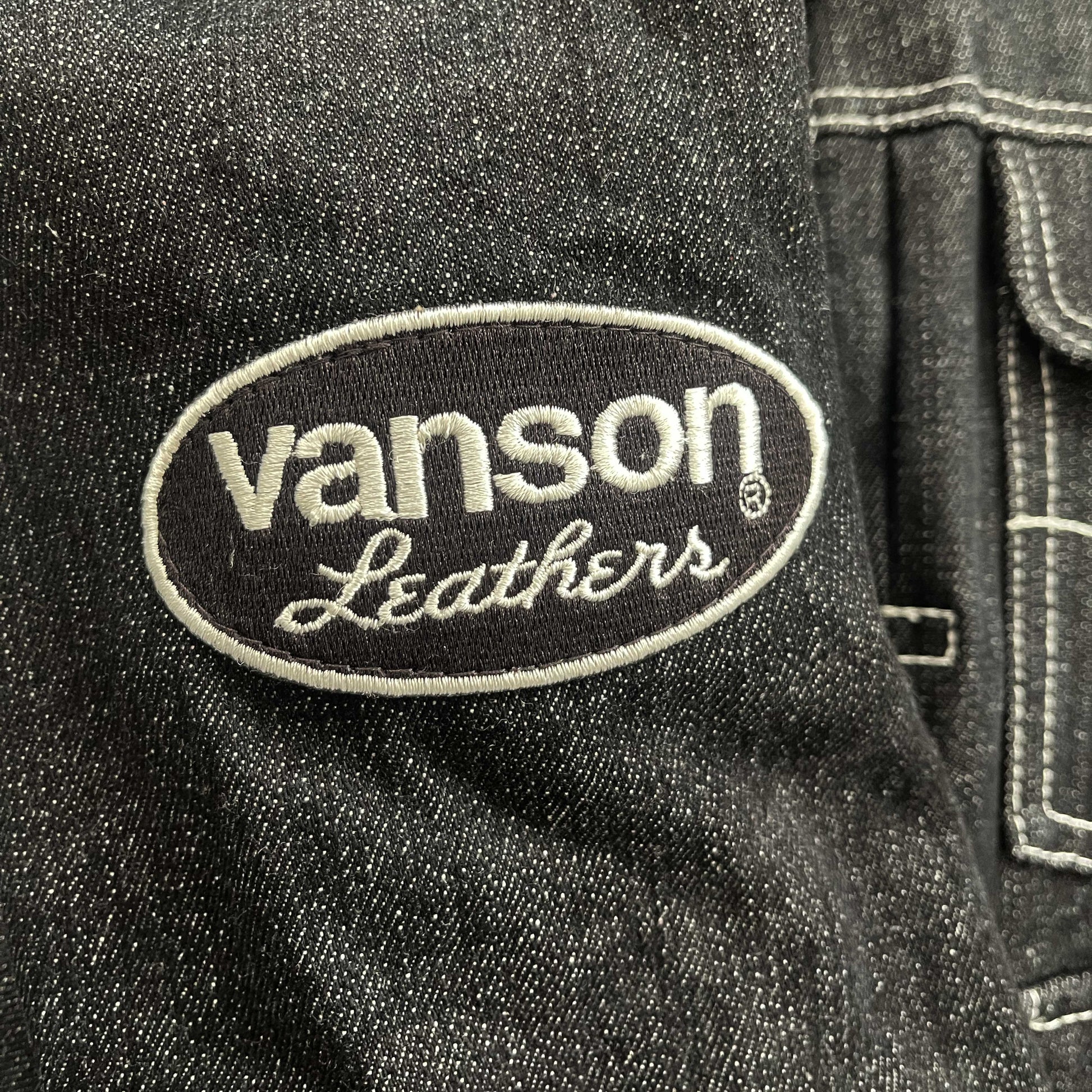 Vanson Leathers Denim Motorcycle Racer Jacket