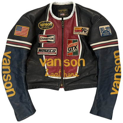 Vanson Leathers One Star Motorcycle Racer Jacket - S