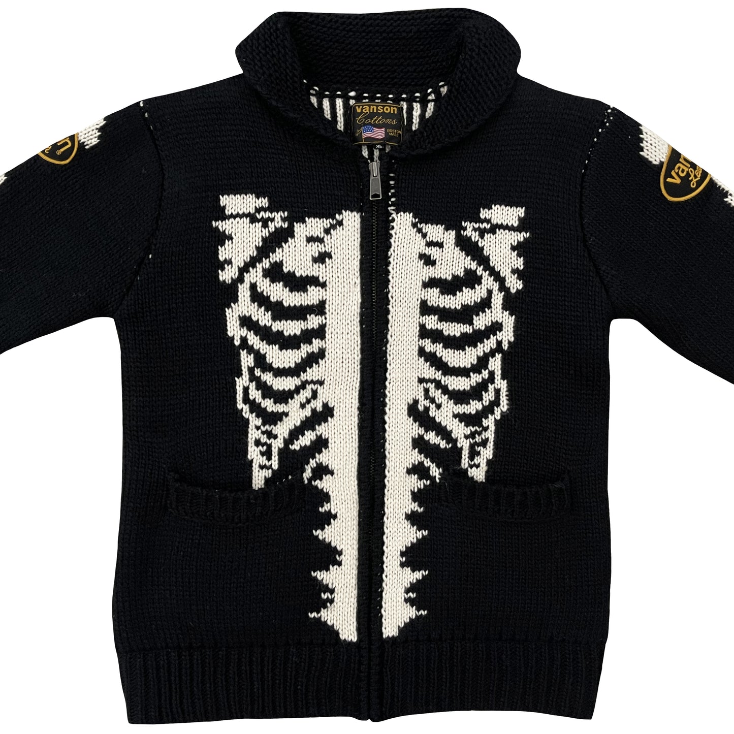 Vanson Leathers Skeleton Cowichan Jumper