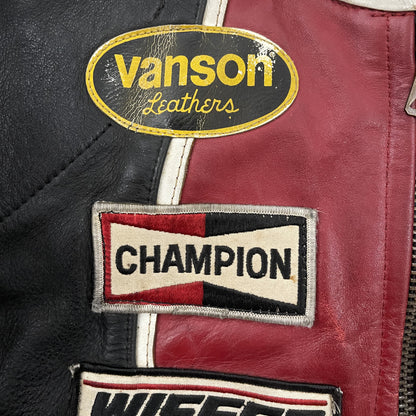 Vanson Leathers One Star Motorcycle Racer Jacket - S