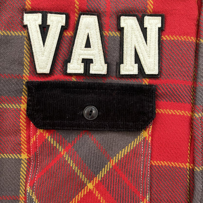 Vanson Leathers Plaid Check Shirt Jacket