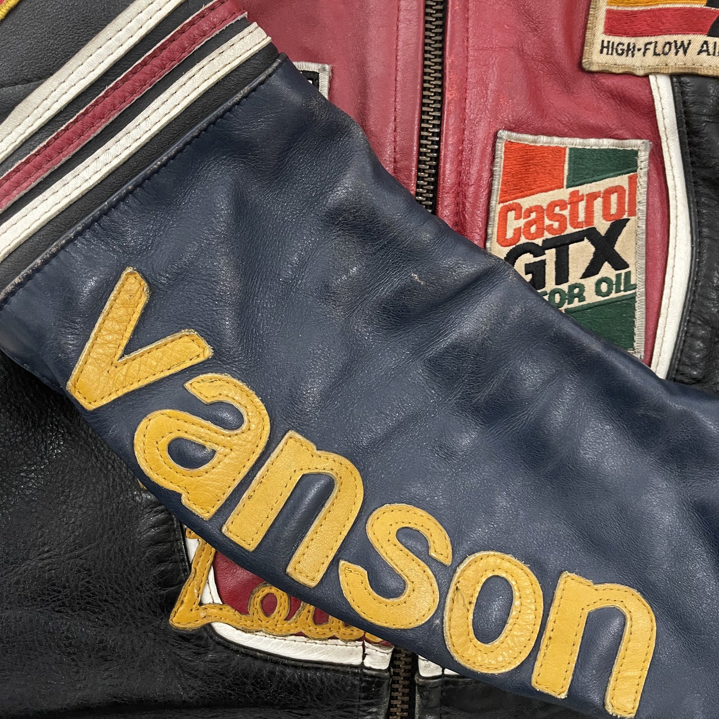 Vanson Leathers One Star Motorcycle Racer Jacket - S