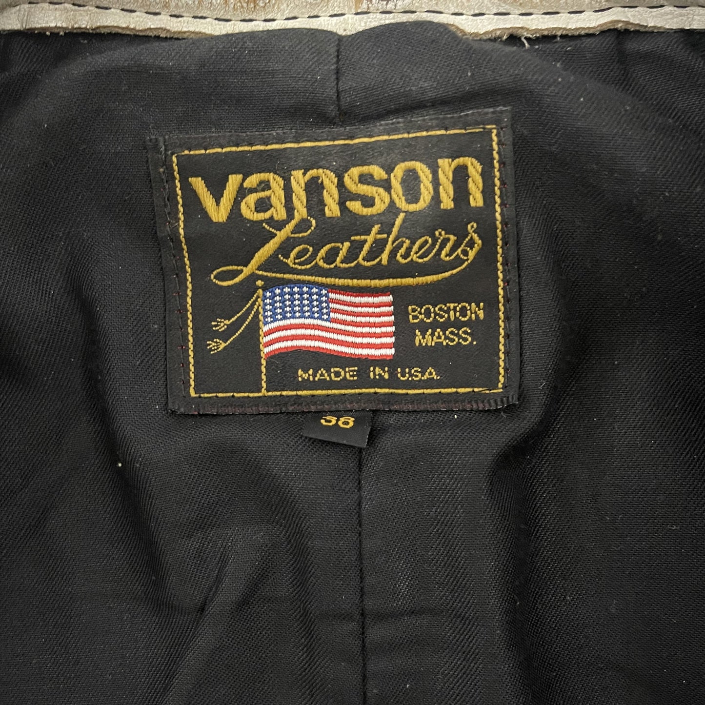 Vanson Leathers One Star Motorcycle Racer Jacket - S