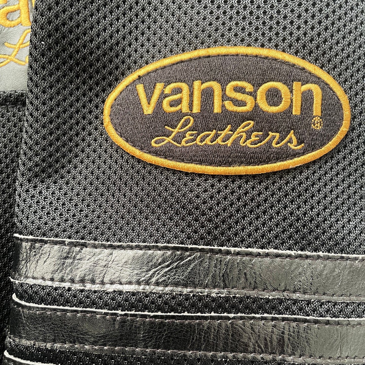 Vanson Leathers Motorcycle Mesh Racer Jacket - L