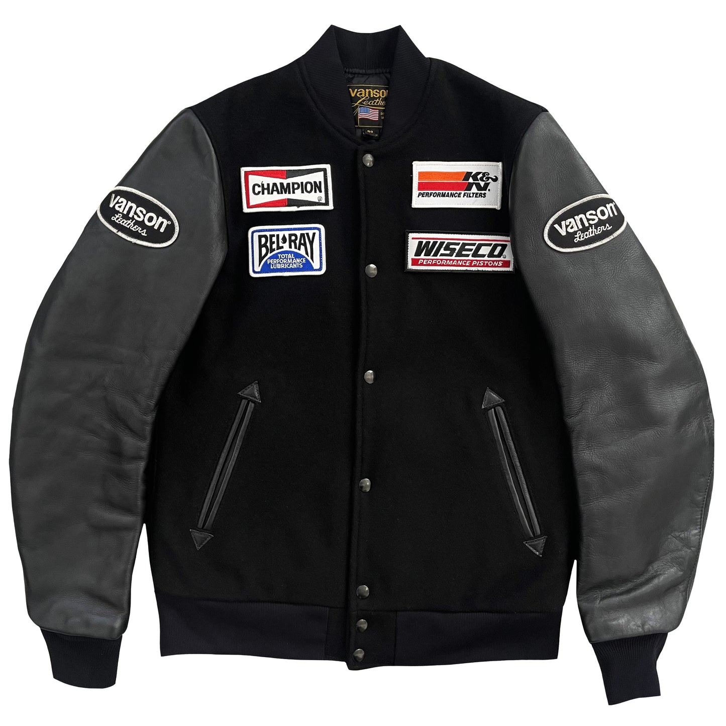 Vanson Leathers Race Team Varsity Jacket - M