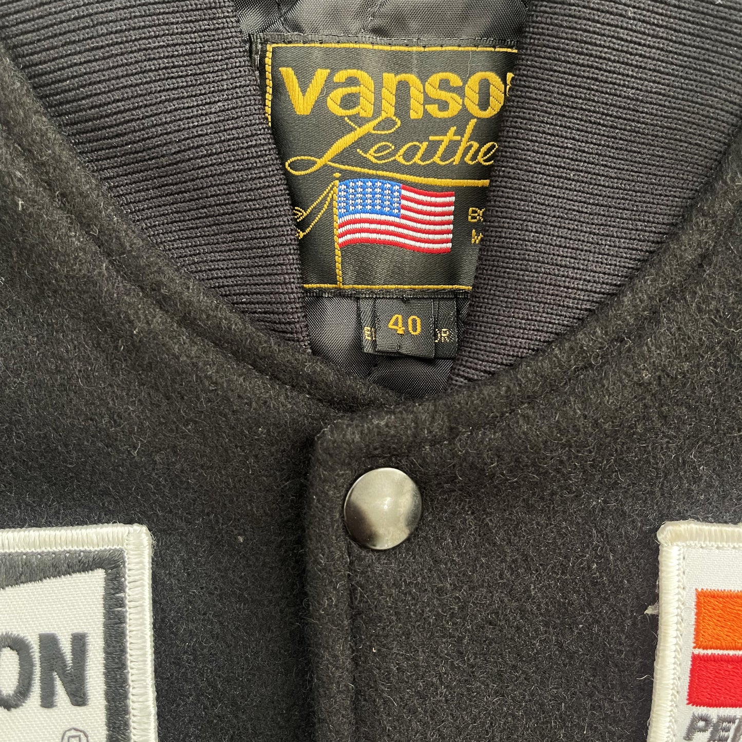 Vanson Leathers Race Team Varsity Jacket - M