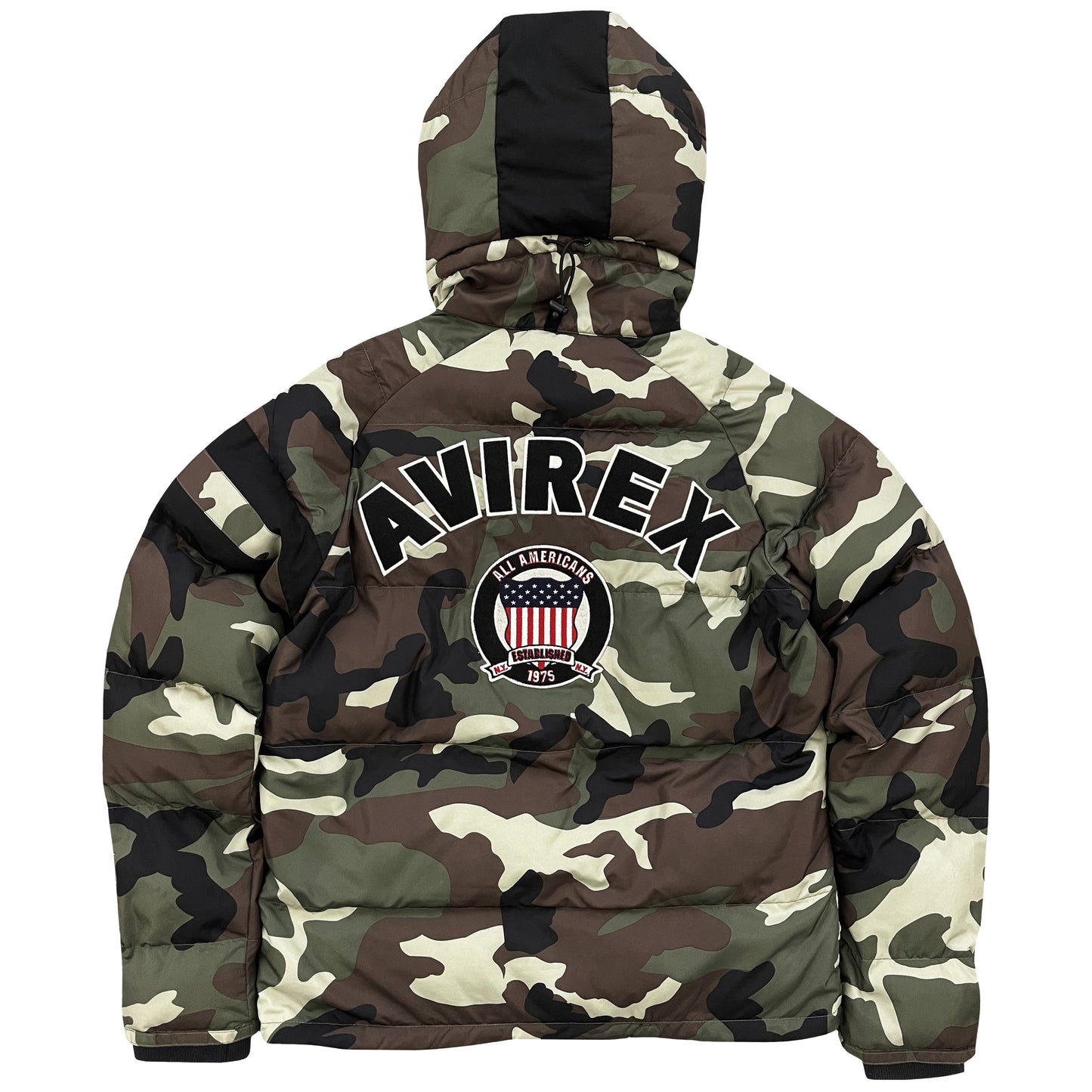 Avirex USA Camo Down Puffer Jacket - M