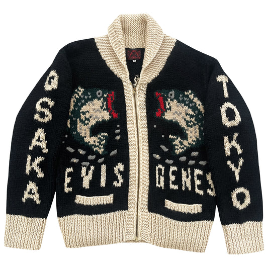 Evisu Cowichan Knitted Cardigan - M