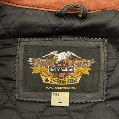 Harley Davidson Leather Racing Jacket - M