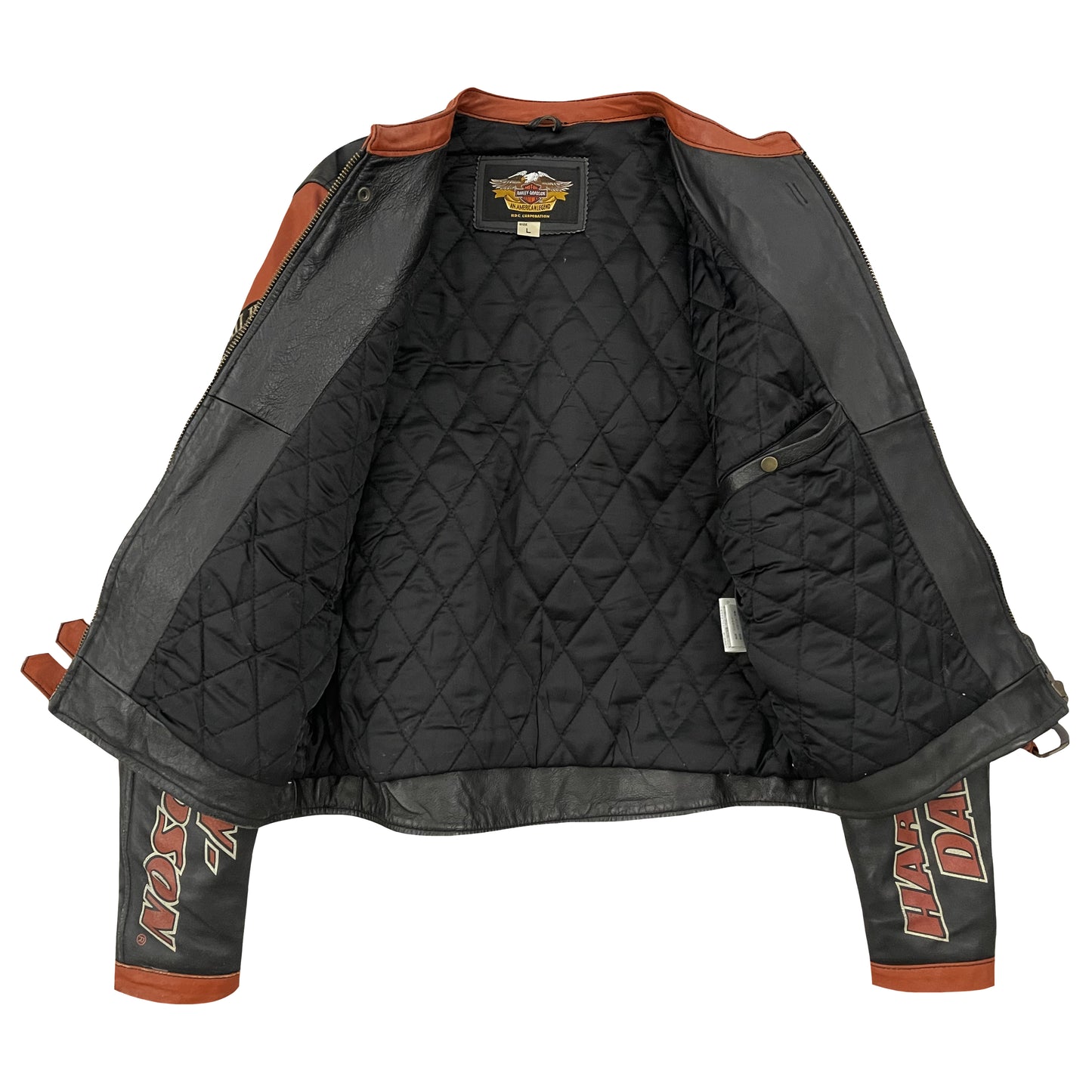 Harley Davidson Leather Racing Jacket - M