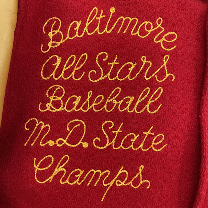 Whitesville Baltimore All Stars Varsity Jacket - L