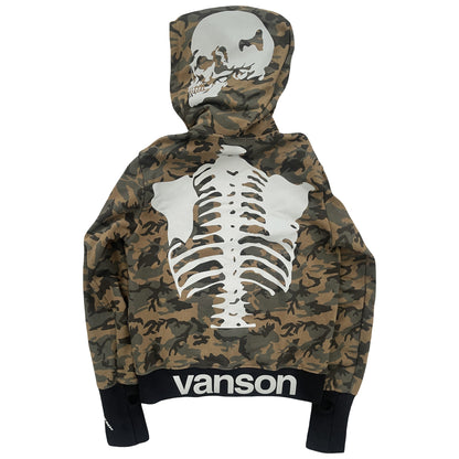 Vanson Leathers Skeleton Hoodie