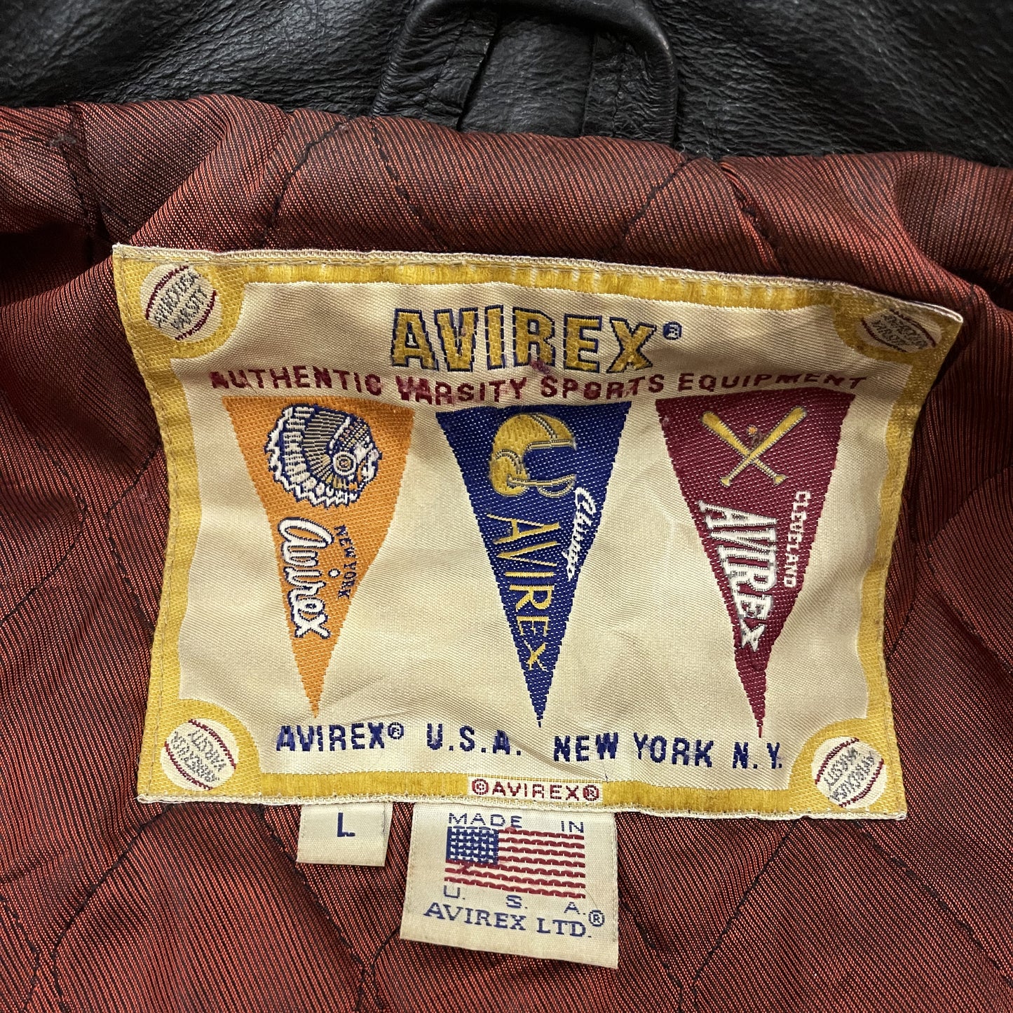 Avirex New York Wool Varsity Jacket - L