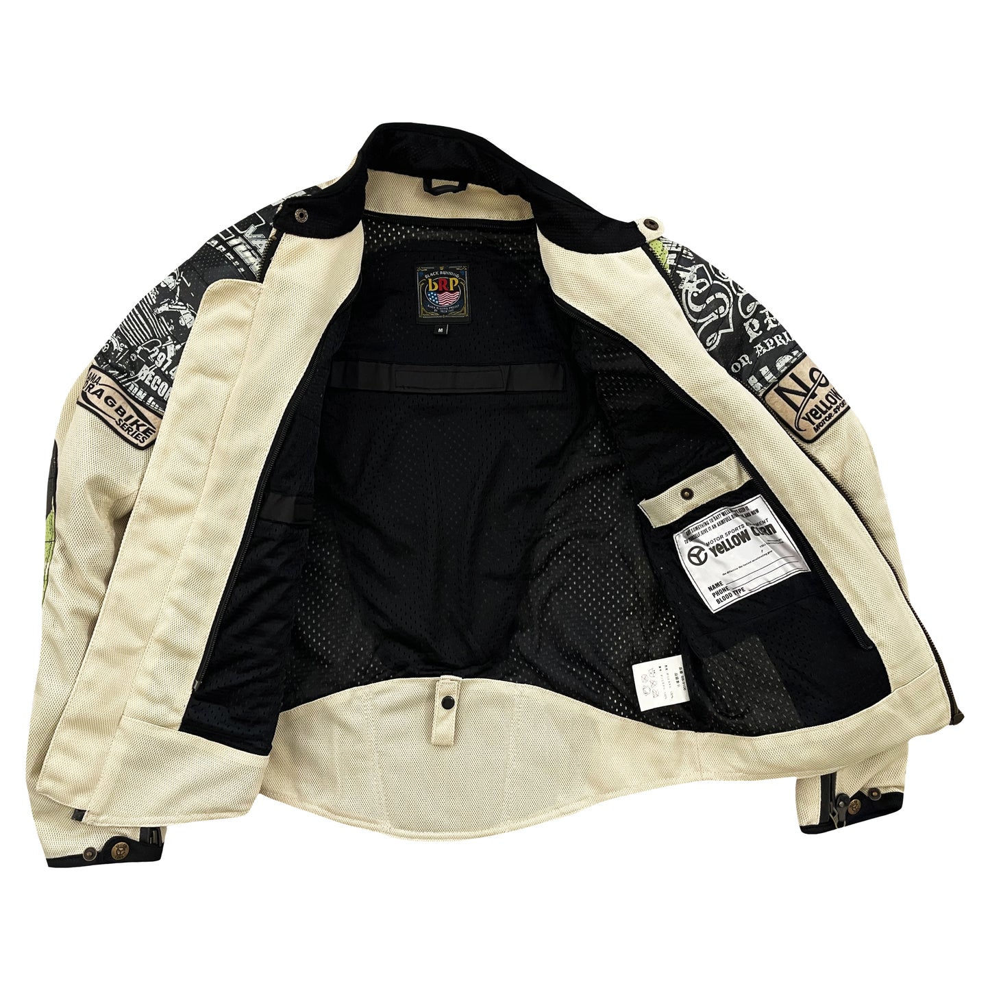 Yellow Corn Motorcycle Racing Jacket - M