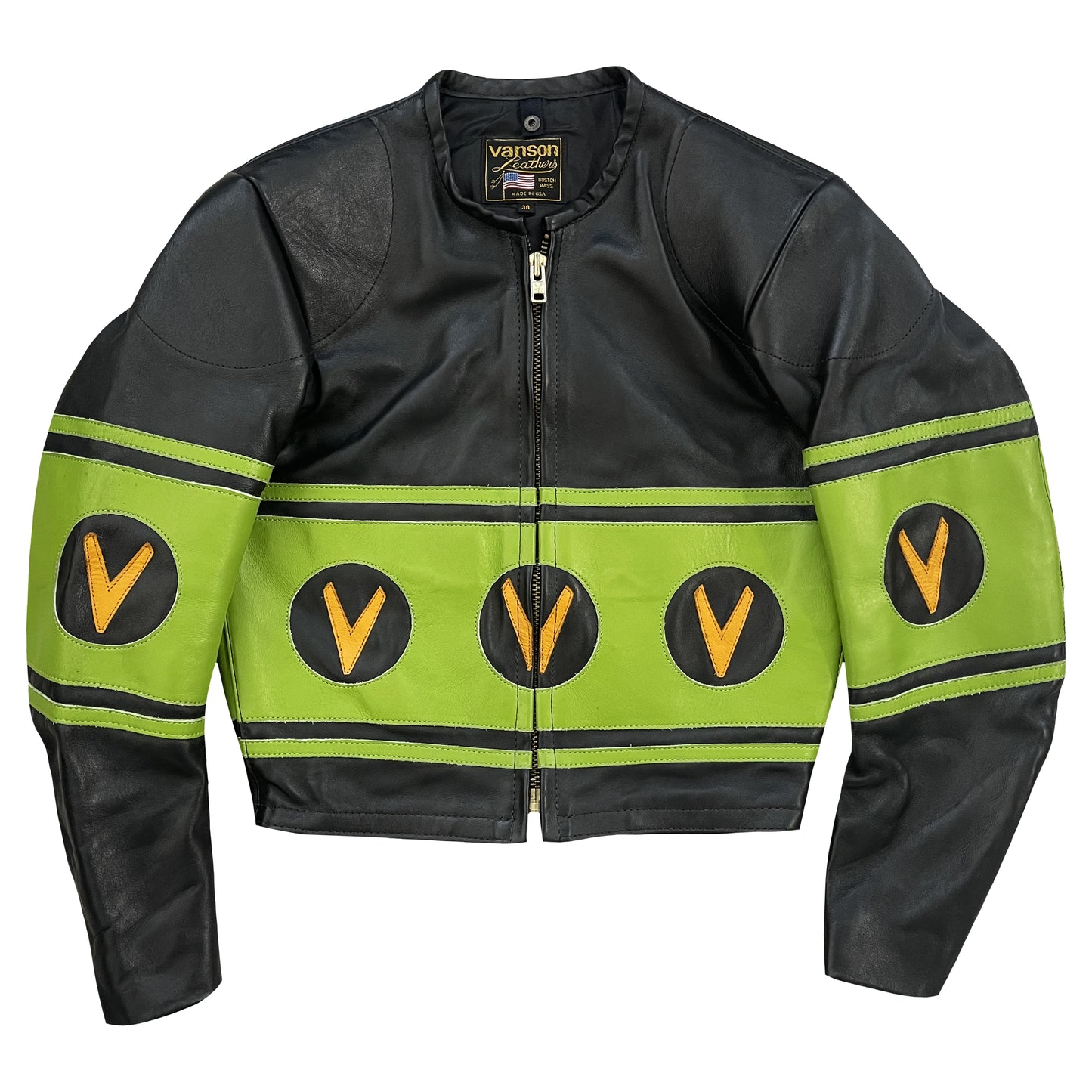 Vanson Leathers Motorcycle Racer Jacket - S