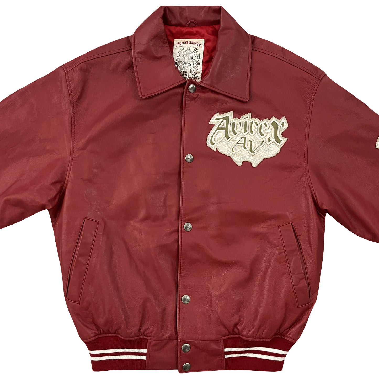 Avirex USNA Leather Varsity Jacket - M