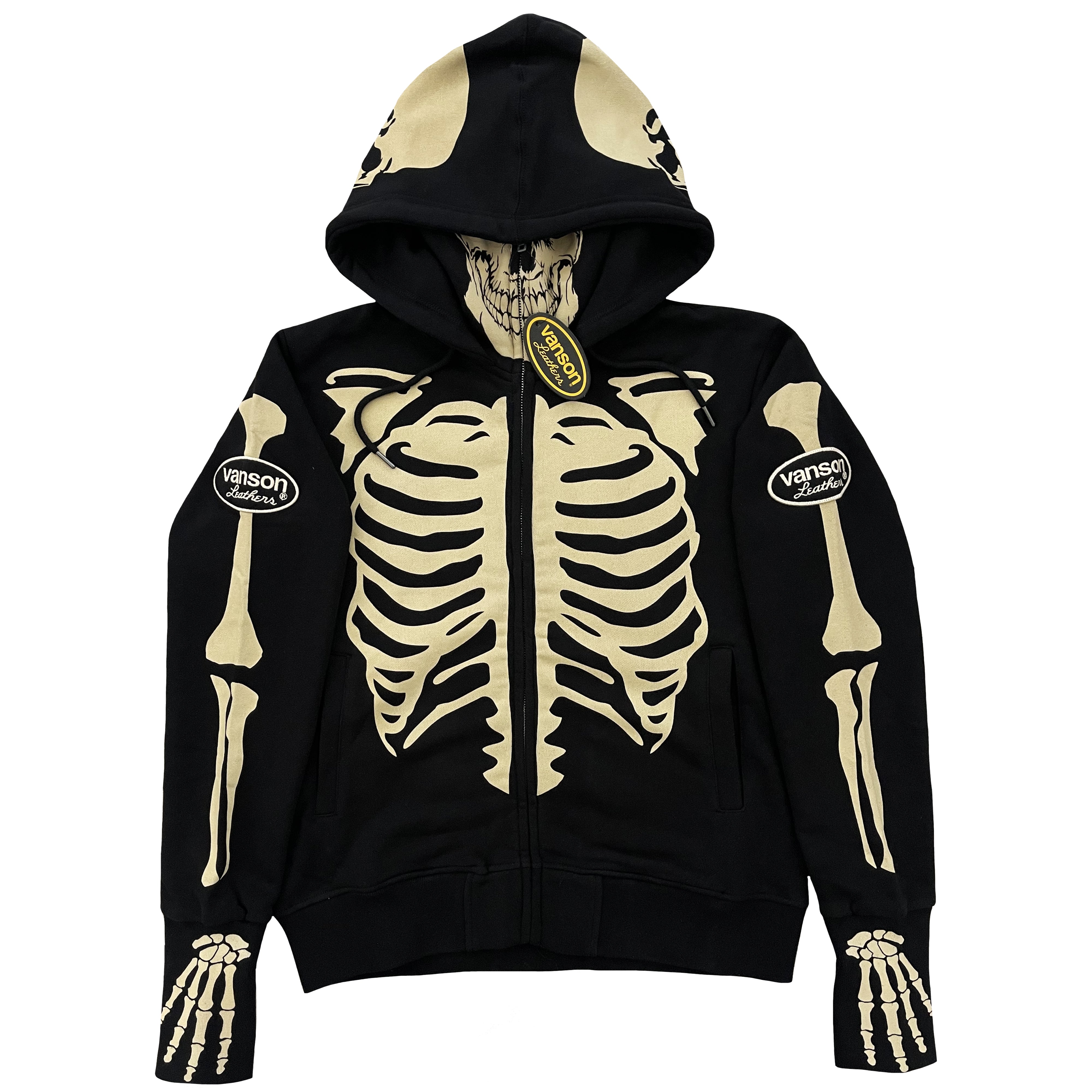 Vanson Leathers Skeleton Hoodie – The Holy Grail