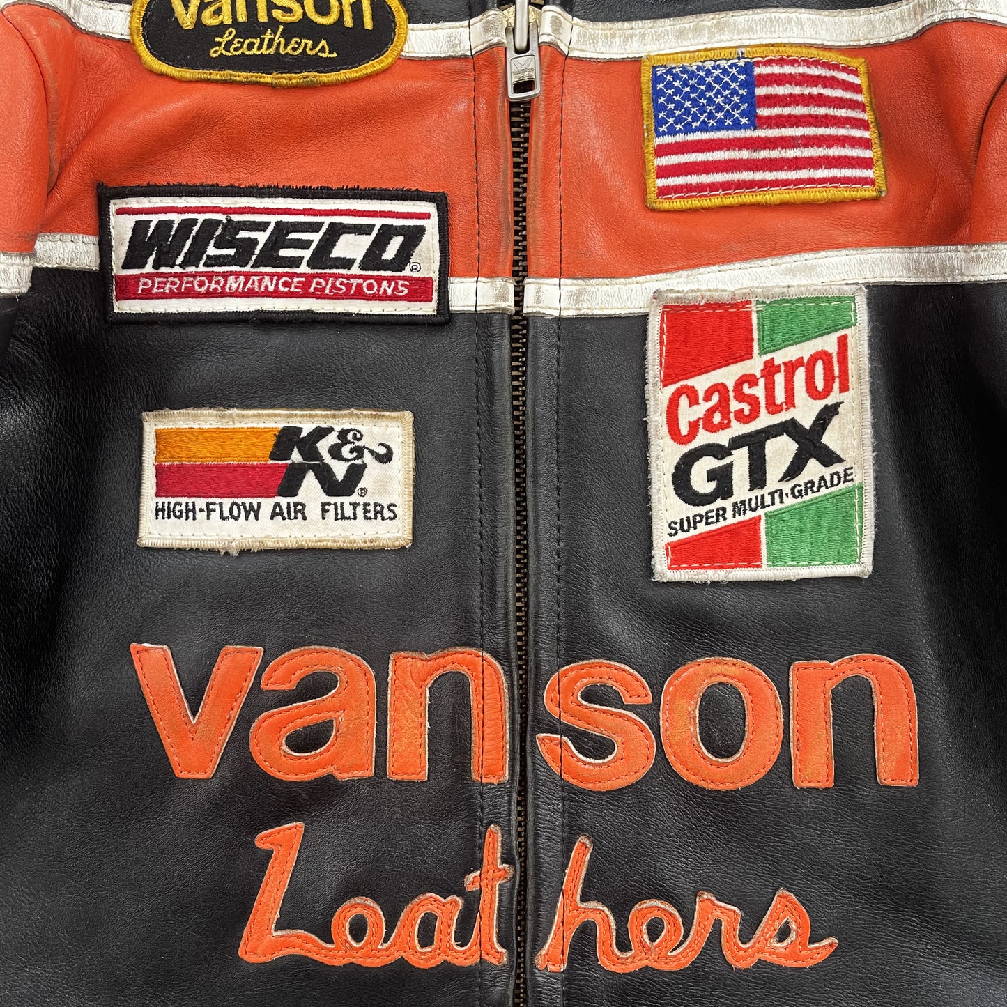 Vanson Leathers Motorcycle Racer Jacket - M