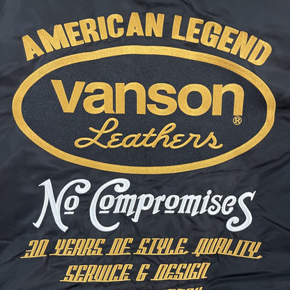 Vanson Leathers American Legend MA1 Bomber Jacket - L