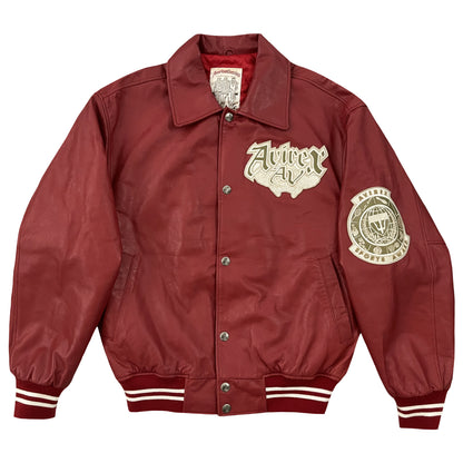 Avirex USNA Leather Varsity Jacket - M