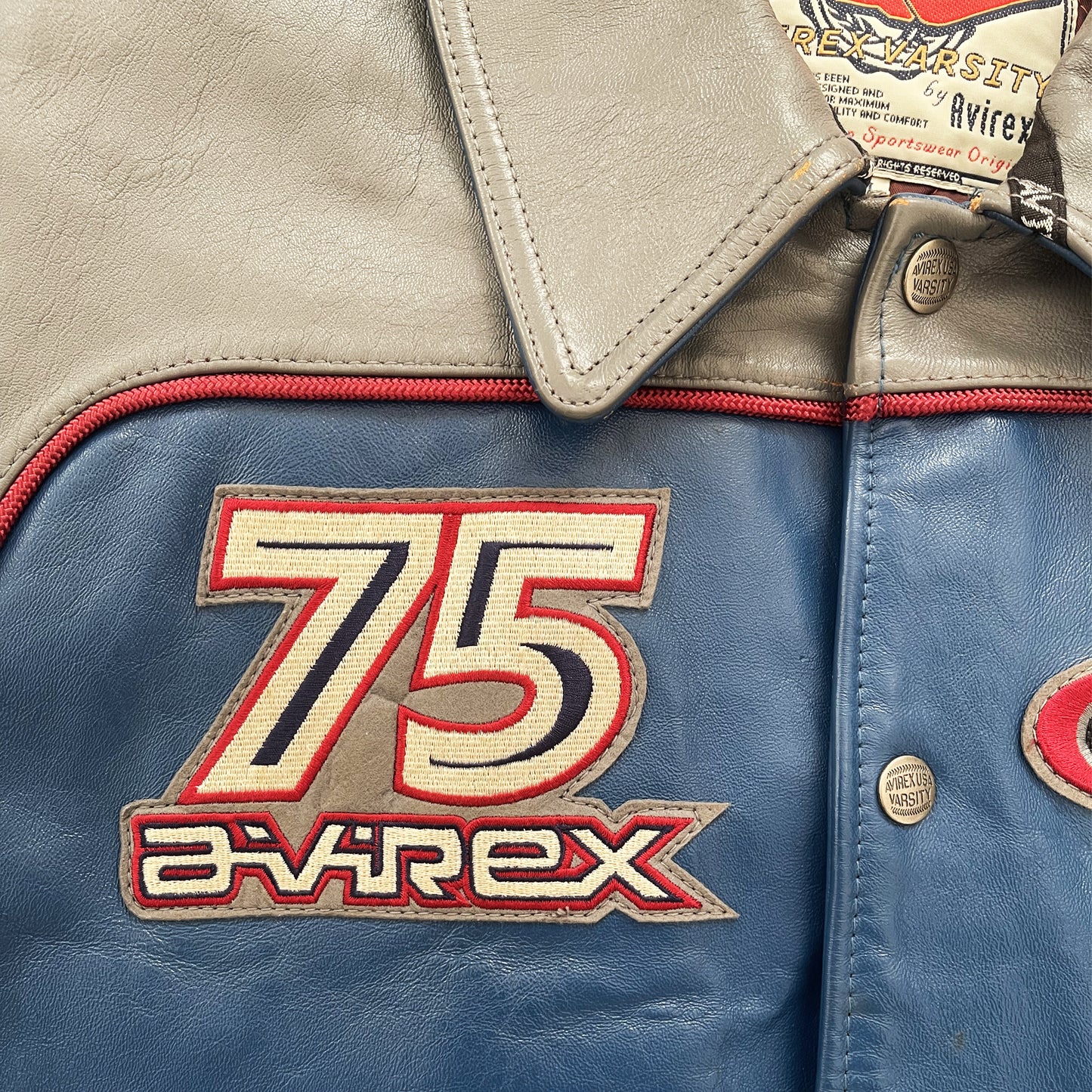 Avirex Leather Varsity Jacket