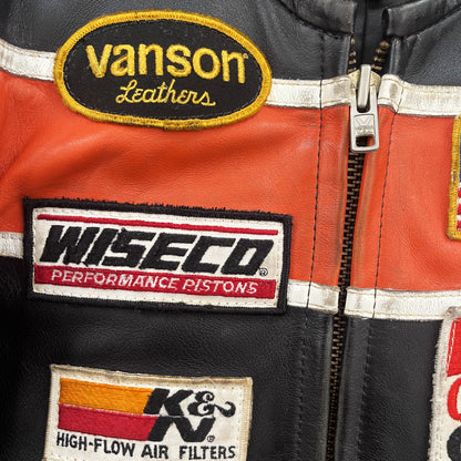 Vanson Leathers Motorcycle Racer Jacket - M